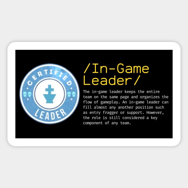 Role in game leader Sticker by happymonday